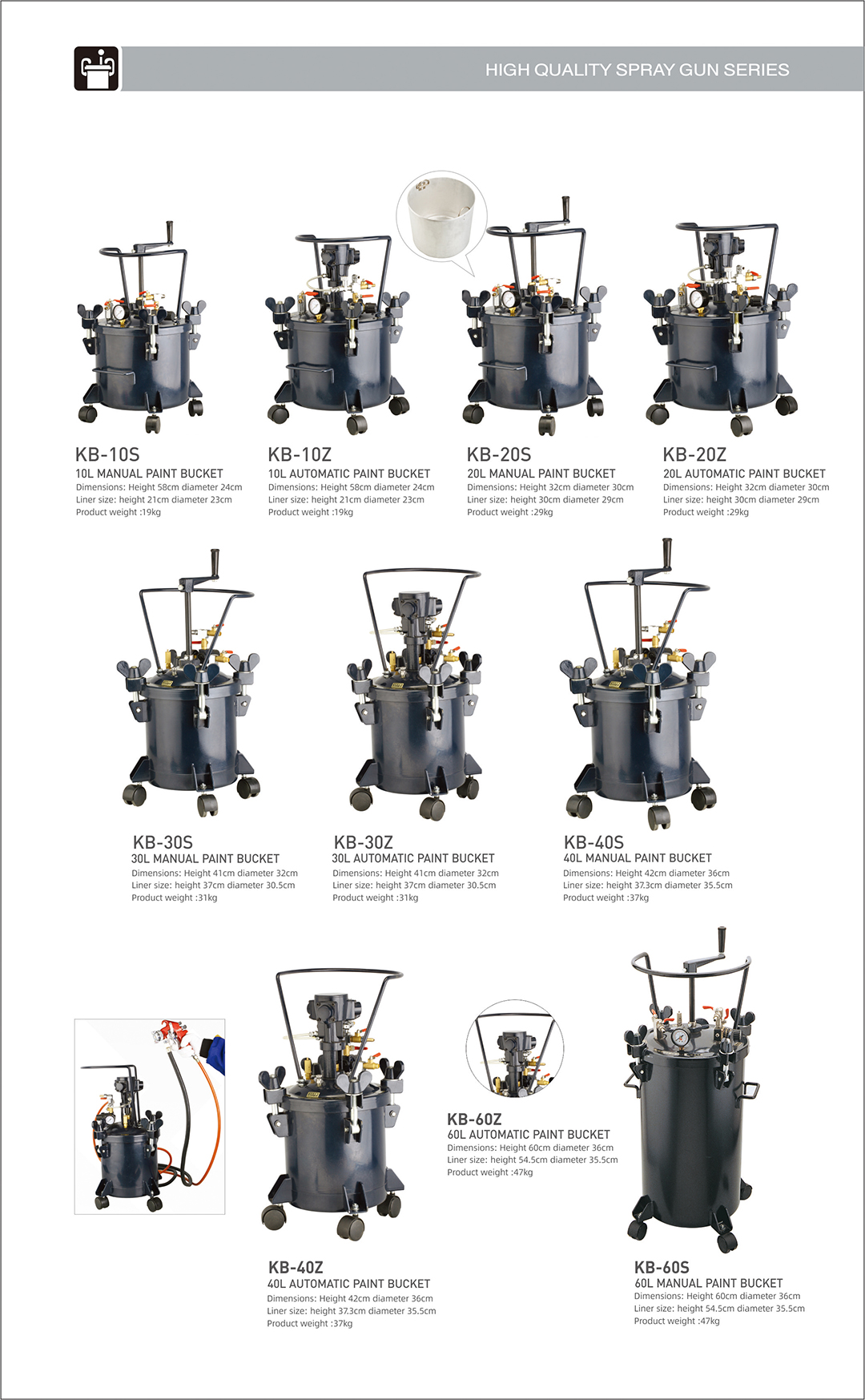 AIR-PRESSURE PAINTING TANK